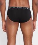 Комплект трусов Emporio Armani с логотипом, белый / черный - фото 3