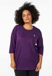 Топ Active by Zizzi TRAININGS MIT 3/4-ÄRMELN, Purple Pennant/Dark Purple - фото