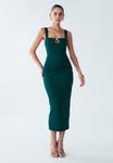 Платье BWLDR MAYAN MIDI , Emerald/Green - фото 6
