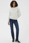 Толстовка Kaffe KADANIELA SWEATSHIRT, Light Grey Melange/Light Grey - фото 2