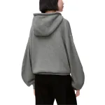 Толстовка с капюшоном на молнии LOEWE, серый - фото 6