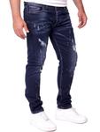 Джинсы RESLAD Jeans Color-Splashes, темно-синий - фото 4
