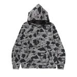 Худи BAPE Heather Grey Camo Pullover Hoodie, Grey - фото