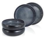 Набор суповых тарелок из массива керамогранита, 4 шт. Moritz & Moritz, серый - фото