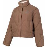 Пуховик женский коричневый Adidas - фото