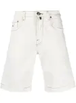 Шорты с контрастной строчкой JACOB COHEN, белый - фото