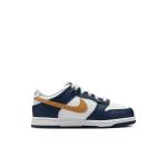 Кроссовки dunk low 'white midnight navy wheat' Nike, белый - фото 2