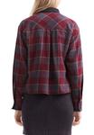 Блуза QS KARO MIT KRAGEN, Bordeaux/Dark Red - фото 3