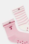 Детские носки 2 пары Tommy Hilfiger, розовый - фото 2