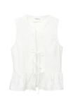 Топ WITH BOWS - Blouse PULL&BEAR, белый - фото