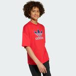 Футболка Adidas Oversize Trefoil Tee, цвет Better Scarlet - фото 5