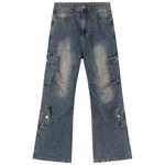 XINYINSU Джинсы унисекс Yellow Mud - фото 10