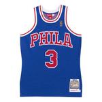 Баскетбольное джерси Mitchell & Ness NBA x CLOT AU 96-97 76 3, синий - фото
