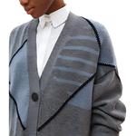 Трикотажная блузка HERMES, сине-серая - фото 7