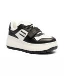 Кожаные кеды ретро корзина Tommy Jeans, черный - фото