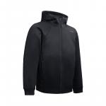 Мужской тренч Li Ning, черный, с капюшоном, средней высоты - фото 4