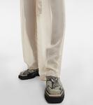 Ботильоны из кожи с эффектом змеиной кожи Peter Do, Cool Grey Python - фото 4