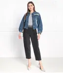 Джинсовая куртка Cropped fit Pinko, синий - фото 2
