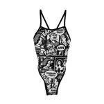 Купальник Turbo Yeah Comic Thin Strap, черный - фото