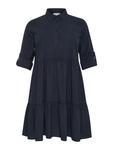 Платье-рубашка KAFFE CURVE KCnana, темно-синий - фото