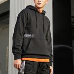 Толстовка Men's Converse Pattern Printing Loose Black, черный - фото 4