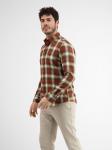 Рубашка LERROS Regular fit Button Up, коричневый - фото 4