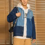 LiNing Джинсовая куртка мужская синяя, Blue - фото 7