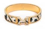 HERMES Клики браслеты женские черно-белые - фото