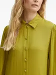 Мини-платье-рубашка с плиссированным воротником LIU JO, зеленый - фото 3