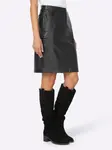 Юбка Heine из искусственной кожи, черный - фото 2