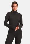 Топ Nomad ROUGH ZIP-NECK LONGSLEEVE , Black - фото