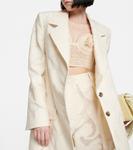 Жаккардовый хлопковый блейзер Caen The Mannei, Vanilla - фото 5