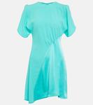 Асимметричное мини-платье Victoria Beckham, Turquoise - фото