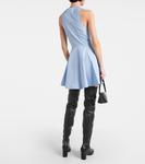 Платье-рубашка из хлопкового поплина Годе Ami Paris, Cashmere Blue - фото 3