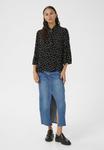 Блуза Kaffe KAVINNI AMBER, Black White Dot/Black - фото 2