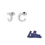 Матричные серьги-гвоздики Swarovski - фото