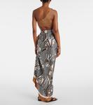 Оптический шелковый пляжный парео Max Mara, Riga Spezzata - фото 3