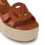 Сандалии на танкетке LV Isola Louis Vuitton, коричневый - фото 4