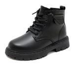 Детские кожаные ботинки для детей BOBDOG, черный - фото 2