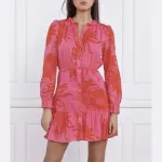 Платье Pinko, розовый - фото