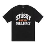 Футболка Stussy x Our Legacy Work Shop Collegiate Tee, Black - фото