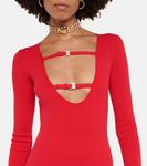 Креповый комбинезон Blumarine, Lipstick Red - фото 4