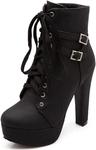 Ботинки Scaoruki Classic Platform Booties, 101 Black - фото