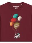Толстовка wat? Apparel Balloon Spaceman, цвет weinrot - фото 2
