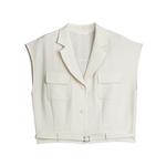 ELLE Рубашка Women's Ecru Lapel Moderate - фото