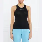 Ребро на верху майки Karl Lagerfeld, черный - фото