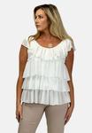 Блуза REGINA FASHION RUFFLE FLOWY, Off White/Off-White - фото 4