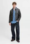 Куртка Jack & Jones Leather jacket, Anthracite - фото 2