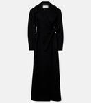 Шерстяное твиловое пальто Dries Van Noten, Black - фото