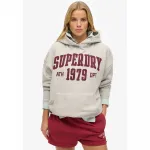 Худи Superdry Ath Ess Relaxed, серый - фото